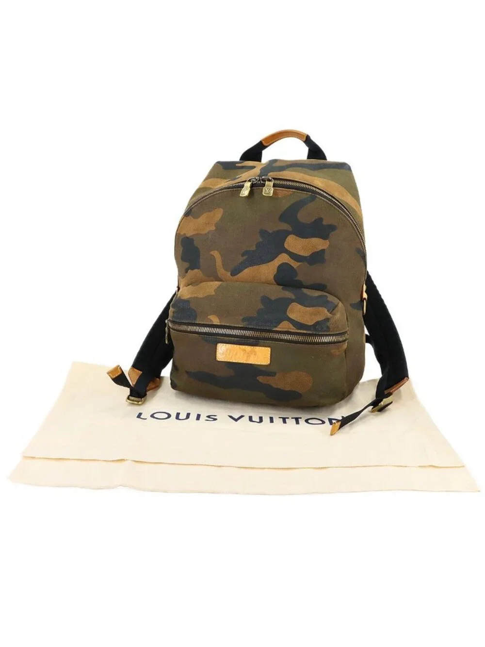 Louis Vuitton Backpack Canvas Green